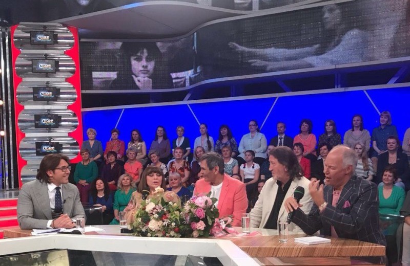 На съёмках передачи "Сегодня вечером"