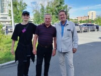 С внуком Олегом Митяевым и Юрием Макаровым. 6.06.2026, Челябинск