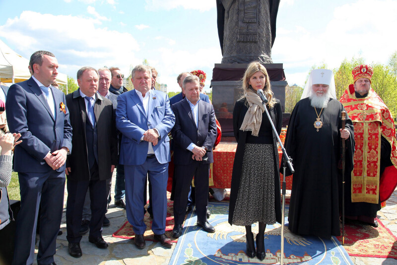 7.05.2021. Липецк. На открытии памятника Николаю Чудотворцу